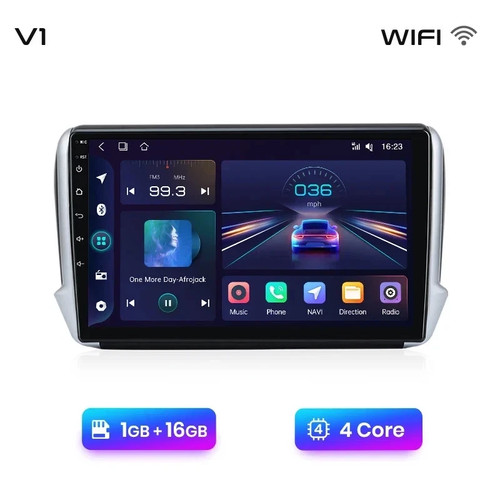 Autoradio pour peugeot 2008 - v1,